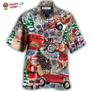 Hot Rod Merry Christmas Funny Hawaiian Shirt – Trendy KLA