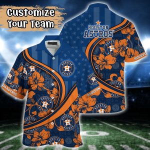 Houston Astros MLB Us Flag Hawaiian Shirt Custom Summer KLA Shirt