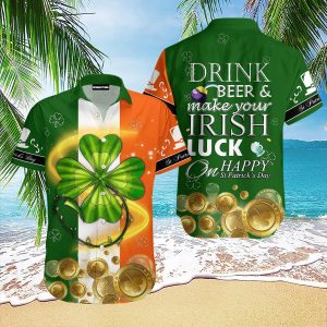 Ireland Flag St Patricks Day Hawaiian Shirt For