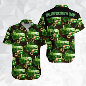 Irish Leprechaun St Patricks Day Hawaiian Shirt For