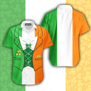 Irish Saint Patrick Day Costume Hawaiian Shirt For