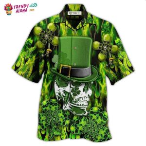 Irish Skull Enjoys Saint Patricks Day Hawaiian Shirt – Trendy KLA