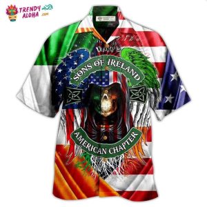 Irish Son Of Ireland American Chapter Saint Patricks Day Hawaiian Shirt – Trendy KLA