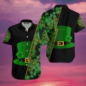 Irish St Patricks Day Green Hat Hawaiian Shirt For