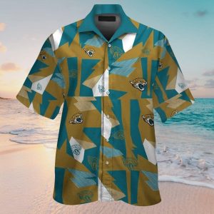 Jacksonville Jaguars Short Sleeve Button Up Tropical Hawaiian Shirt VER010