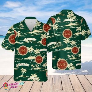Jameson Hawaiian Beach Pattern Shirt, Hawaii Beer Shirt, Jameson Hawaiian Summer Shirt, Jameson KLA Shirt