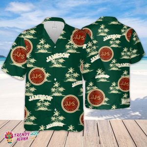 Jameson Hawaiian Coconut Island Pattern Hawaiian Beer Lover Shirt, Classic Flowers Beer KLA Shirt
