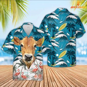 Jersey Cattle Hawaiian Shirt Funny Design Premium Material And Vibrant Print