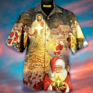 Jesus Is The Magic Of Christmas Short Sleeve Shirt Hawaiian Shirt
