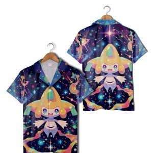 Jirachi The Wish Pokemon Hawaiian Shirt Button up KLA Beach Shirt Gift