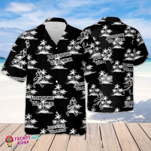Johnnie Walker Hawaiian Coconut Island Pattern Hawaiian Beer Lover Shirt, Classic Flowers Beer KLA Shirt