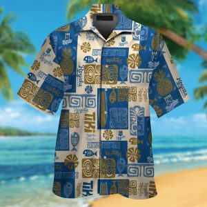 Kansas City Royals Short Sleeve Button Up Tropical Hawaiian Shirt VER03