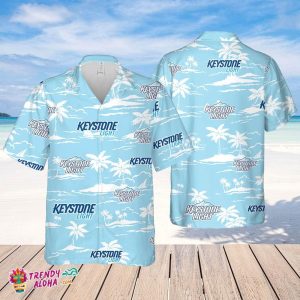 Keystone Light Hawaiian Beach Pattern Shirt, Hawaii Beer Shirt, Keystone Light Hawaiian Summer Shirt, Keystone Light KLA Shirt