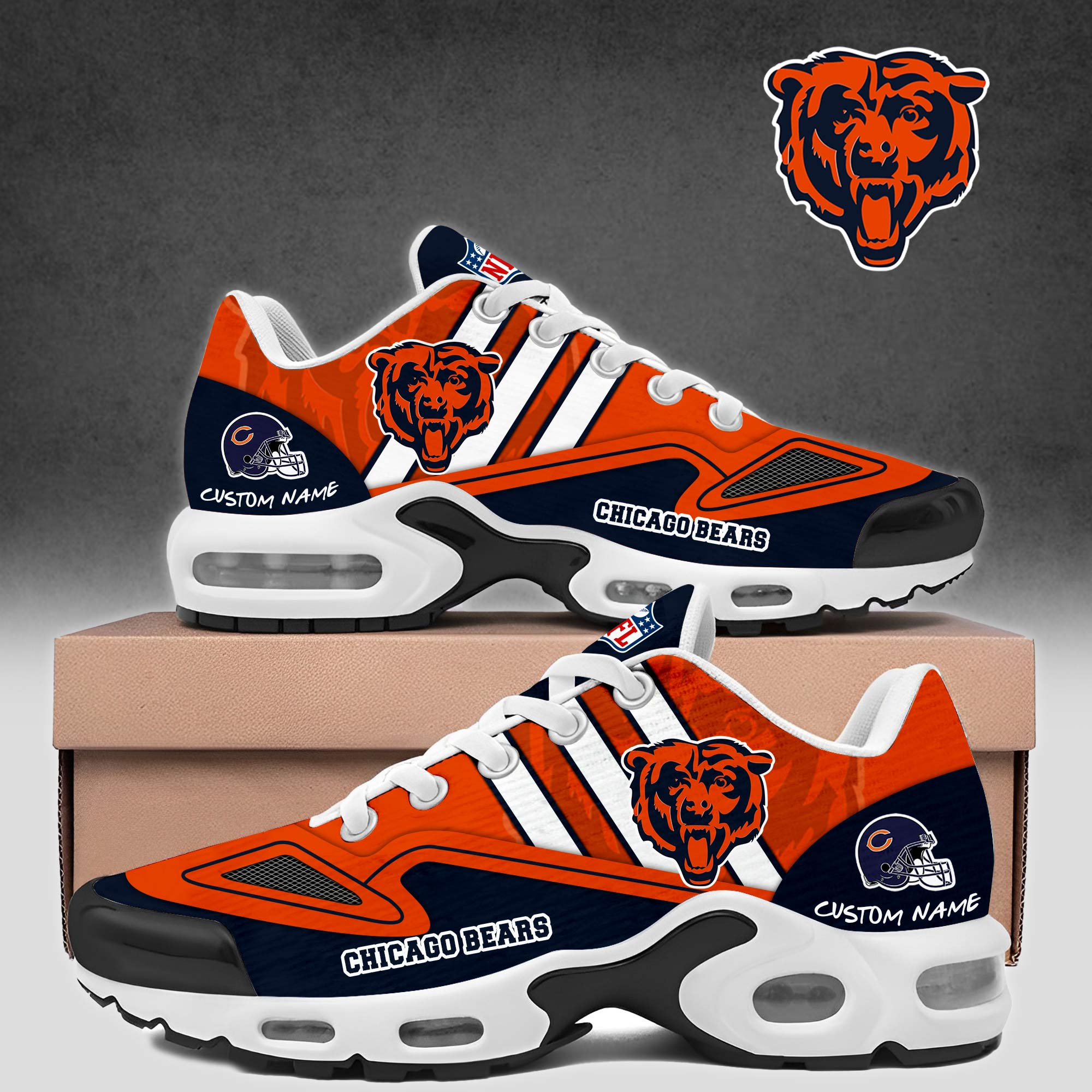 Kirklynnagency Chicago Bears TN Shoes Sneakers For Men And Women (1)