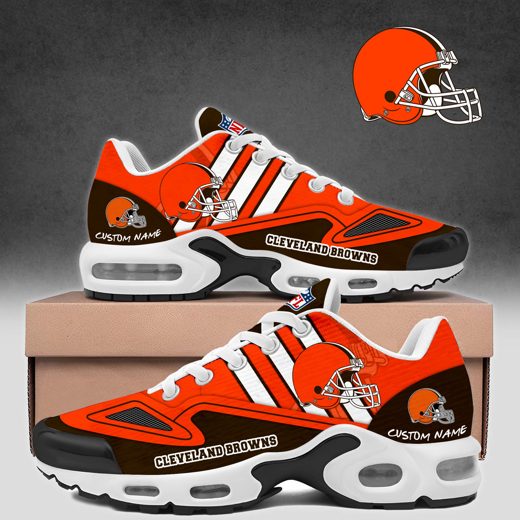 Kirklynnagency Cleveland Browns TN Shoes Sneakers For Men And Women (1)
