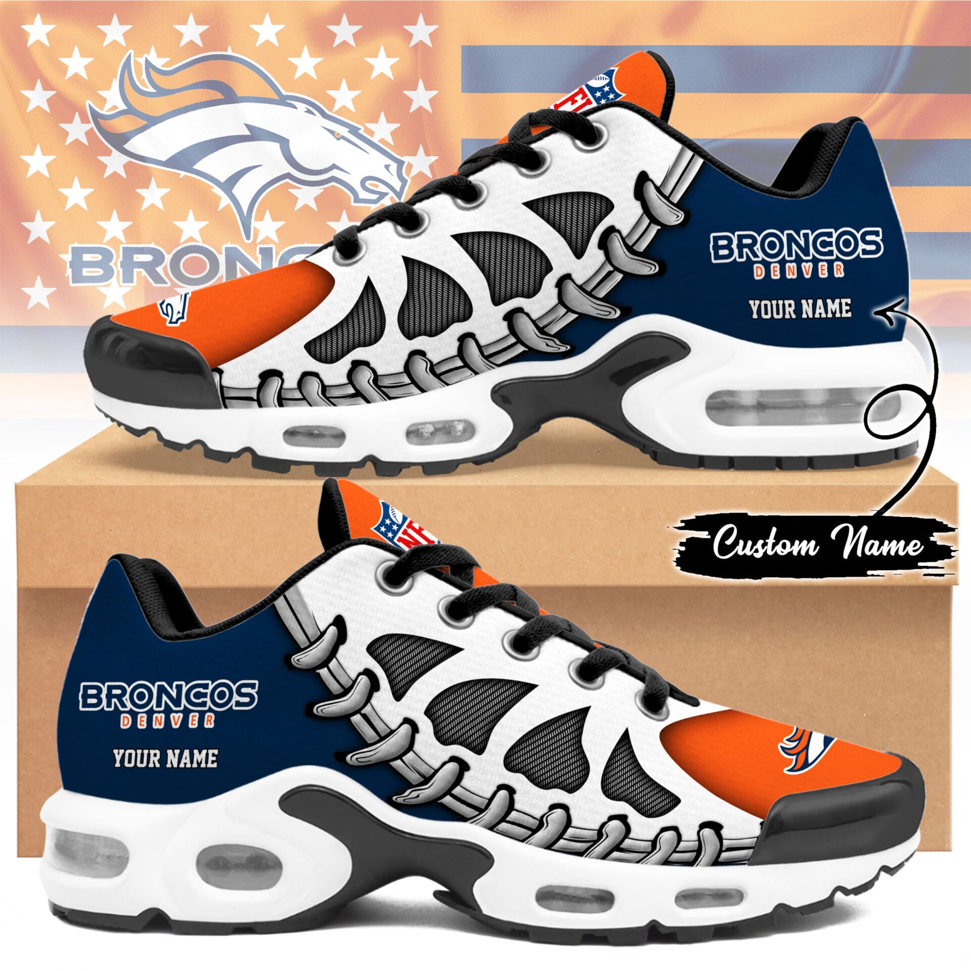 Kirklynnagency Denver Broncos TN Shoes Sneakers For Men And Women (1)