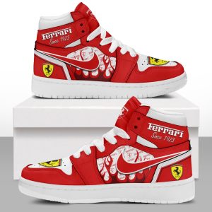 Kirklynnagency Ferrari AJ1 High Sneakers Shoes For Men And Women (1)