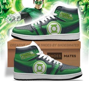 Kirklynnagency Green Lantern AJ1 High Sneakers Shoes For Men And Women (1)