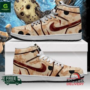 Kirklynnagency Jason Voorhees AJ1 High Sneakers Shoes For Men And Women (1)