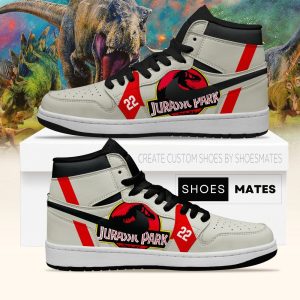 Kirklynnagency Jurassic Park AJ1 High Sneakers Shoes For Men And Women (1)