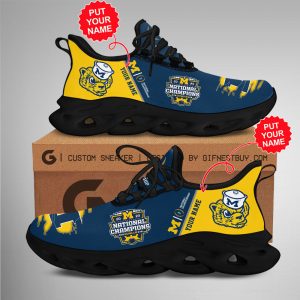Kirklynnagency Michigan Wolverines Max Soul Shoes Sneakers For Men And Women 7 (1)