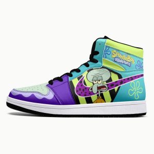 Kirklynnagency Mr. Squidward AJ1 High Sneakers Shoes For Men And Women (1)