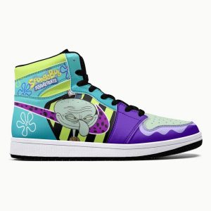 Kirklynnagency Mr. Squidward AJ1 High Sneakers Shoes For Men And Women (2)