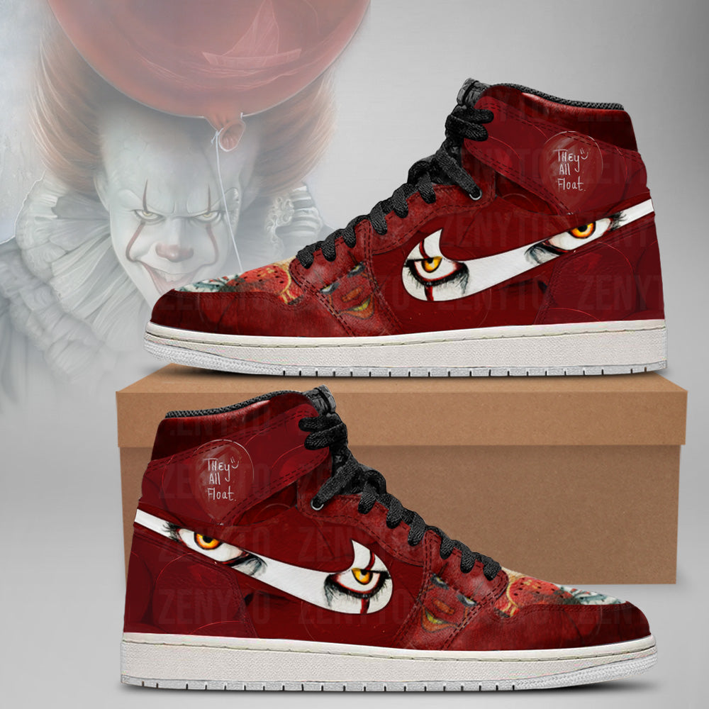 Kirklynnagency Pennywise Halloween AJ1 High Sneakers Shoes For Men And Women (3)