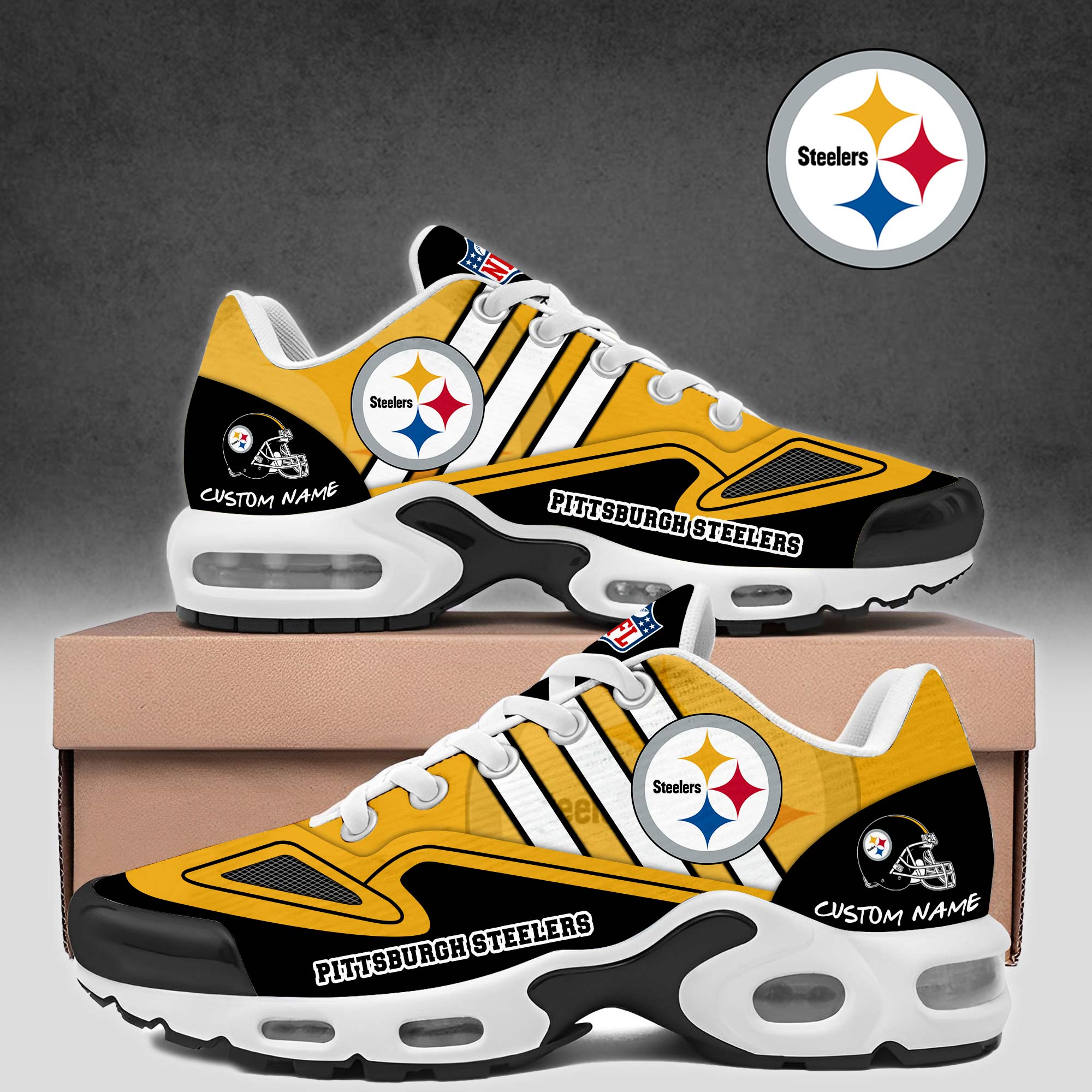 Kirklynnagency Pittsburgh Steelers TN Shoes Sneakers For Men And Women (1)