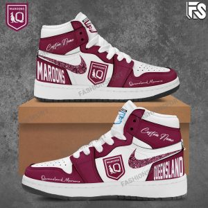 Kirklynnagency Queensland Maroons AJ1 High Sneakers Shoes For Men And Women (1)