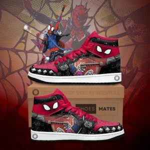 Kirklynnagency Spider Punk AJ1 High Sneakers Shoes For Men And Women (1)