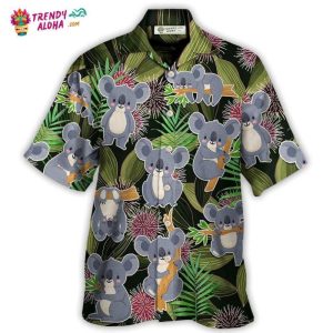 Koala Daily Life Funny Tropical Art Hawaiian Shirt – Trendy KLA
