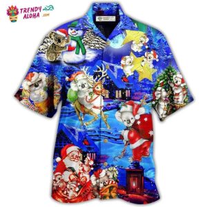 Koala Wants Merry Christmas With Much Fun Hawaiian Shirt – Trendy KLA