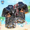 Las Vegas Raiders Hawaiian Shirt Mickey Tropical Pattern