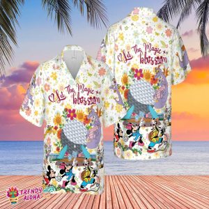 Let The Magic Blossom Disney Epcot Flower And Garden Festival Hawaiian Shirt Floral Epcot Shirt Mickey & Friends Shirt Disney World