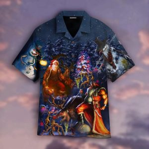 Lets Enjoy The Horror Christmas Night Hawaiian Shirt For