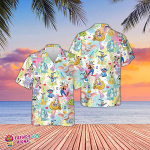 Lilo Stitch Mickey And Friends Hawaiian Shirt, Disney Magic Kingdom Hawaiian Shirt, Disneyland KLA Vibes Shirt, Disney Characters