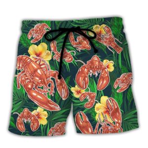 Lobster What Happened When The Crustacean Funny Quote Tropical Vibe Amazing Style Trendy KLA Hawaiian Beach Shorts