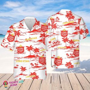 Lone Star Hawaiian Beach Pattern Shirt, Summer Beer Hawaiian Shirt