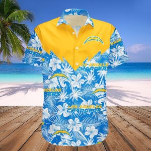Los Angeles Chargers Hawaii Shirt Tropical Seamless- NFL