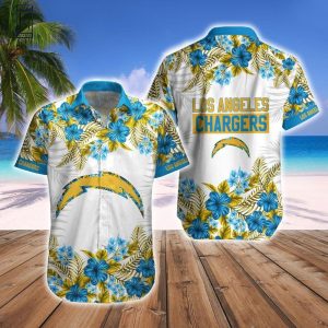 Los Angeles Chargers Hawaiian Shirt Short Combo Tropical Style