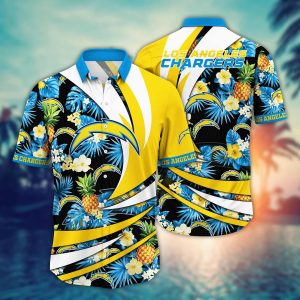 Los Angeles Chargers NFL Hawaiian Shirt Ocean Waves KLA Shirt