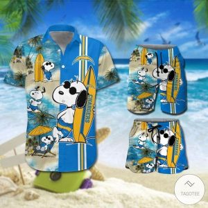 Los Angeles Chargers Snoopy Themed Unique Exclusive Hawaiian Shirt