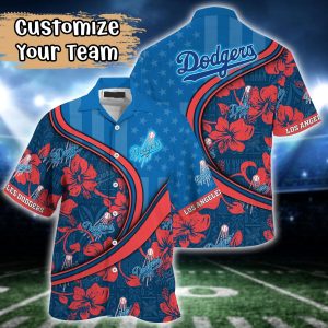 Los Angeles Dodgers MLB Us Flag Hawaiian Shirt Custom Summer KLA Shirt