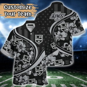 Los Angeles Kings NHL Us Flag Hawaiian Shirt Custom Summer KLA Shirt