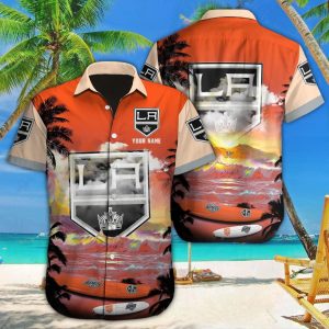 Los Angeles Kings Triumph Etched in Hawaiian Design