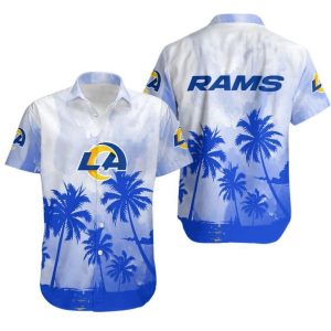 Los Angeles Rams Coconut Trees NFL Gift For Fan Hawaiian Shirt Graphic Print
