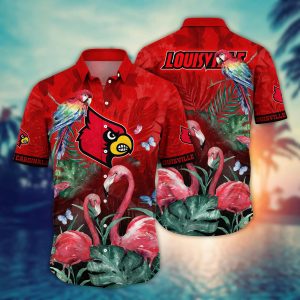 Louisville Cardinals NCAA Hawaiian Shirt Fresh Mowed Lawns KLA Shirt