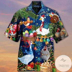 Lovely Goose Chicken Welcome Thanksgiving Christmas Hawaiian Shirt