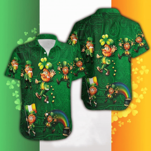 Luck of the Islands: Saint Patrick’s Day Theme Hawaiian Shirt